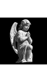 Сидящий ангел на памятник 